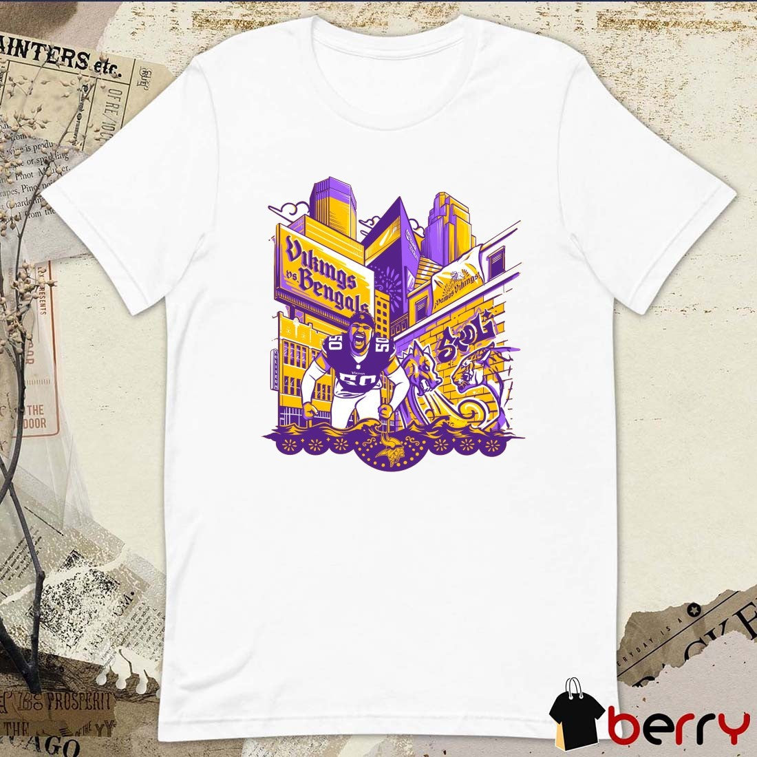 Vamos Vikings Minnesota Vikings Vs Cincinnati Bengals Latino & Hispanic Heritage Painting t-shirt