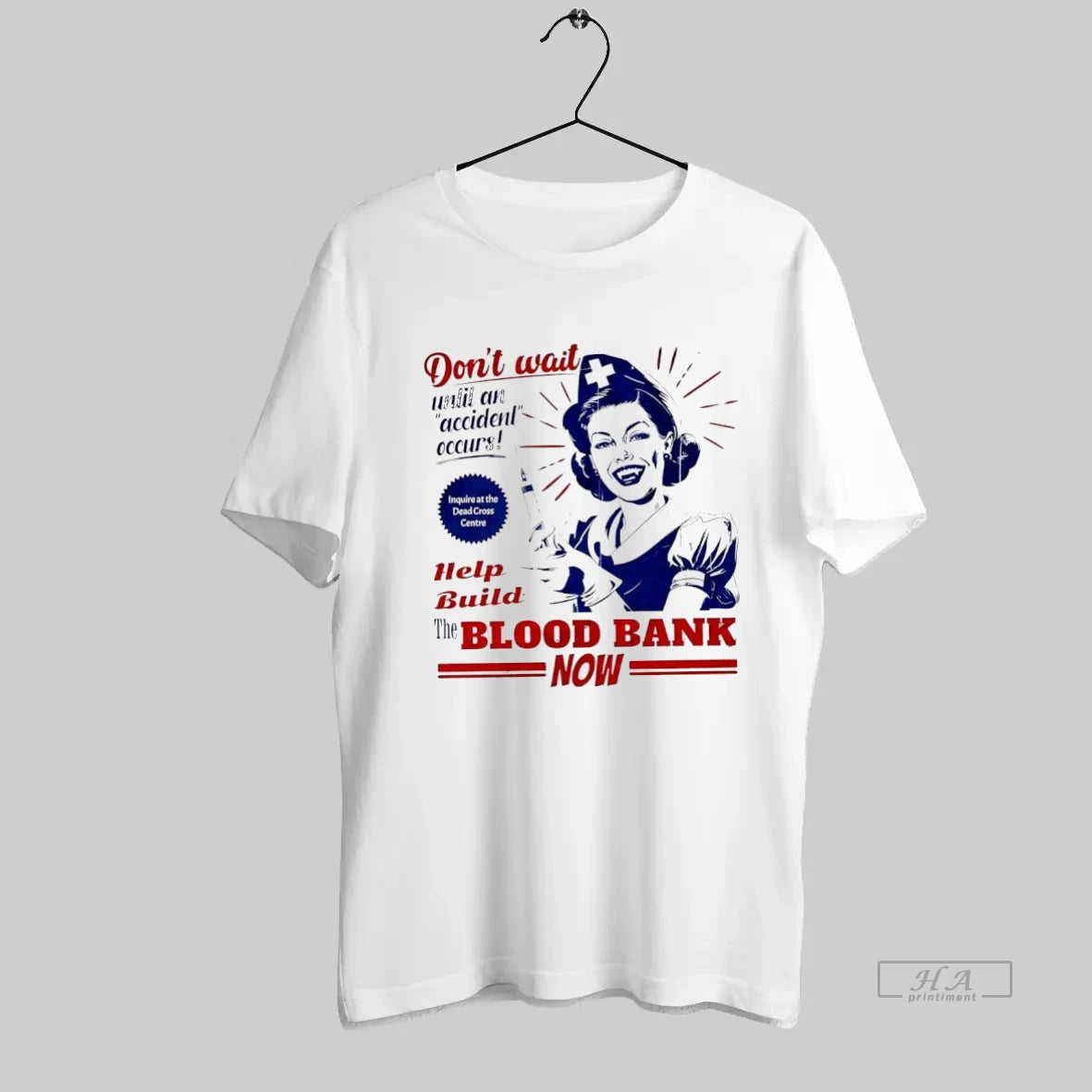 Official Vampire Nurse Help Build The Blood Bank Now Retro