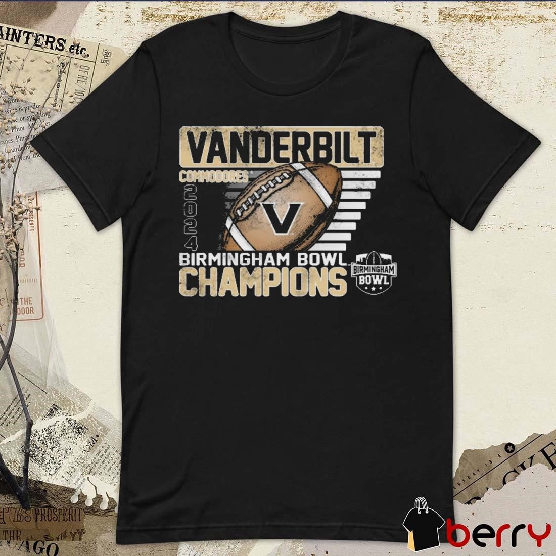 Vanderbilt Commodores 2024 Birmingham Bowl Champions NCAA Vintage t-shirt