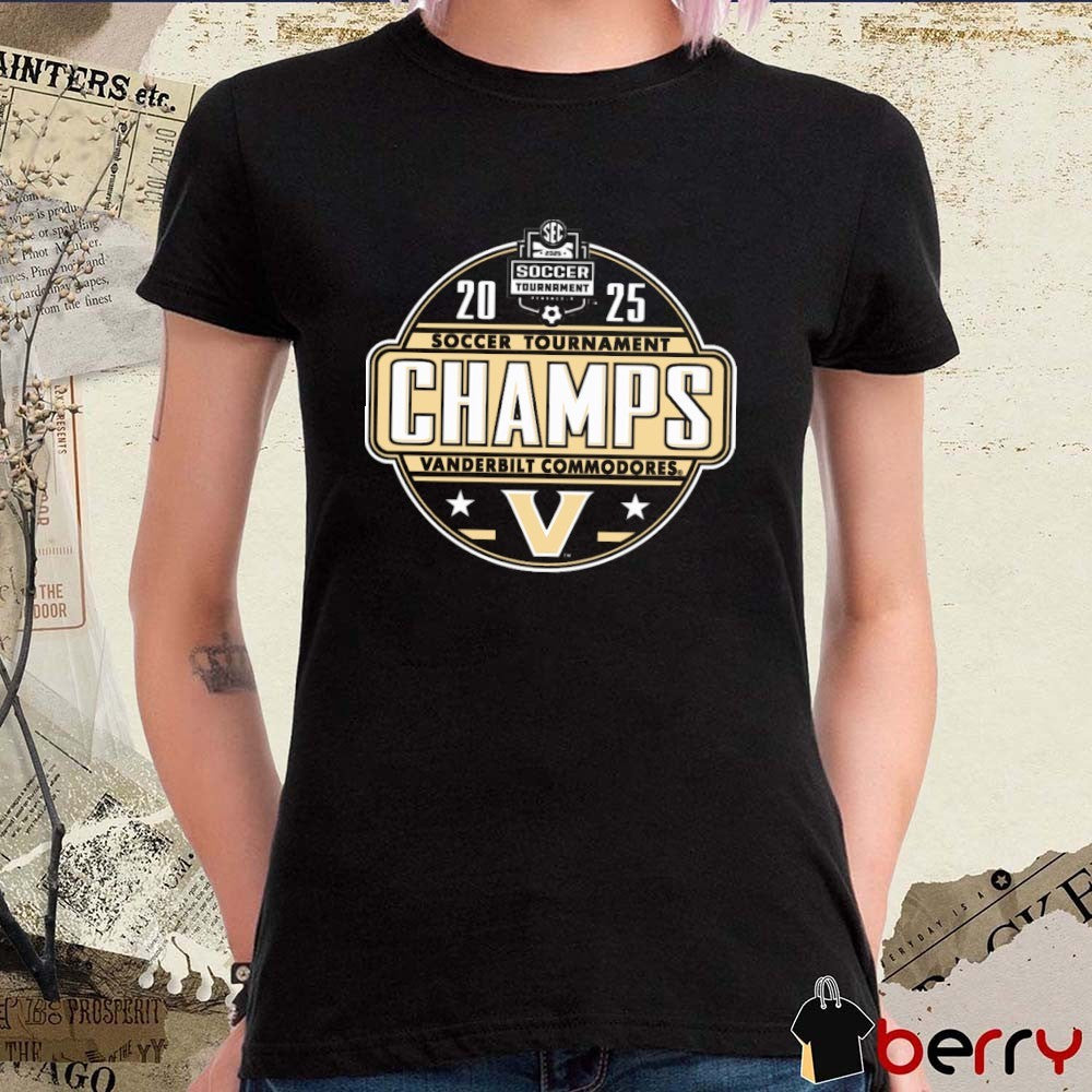 Vanderbilt Commodores 2025 NCAA SEC Women’s Soccer Tournament Champions Locker Room t-shirt