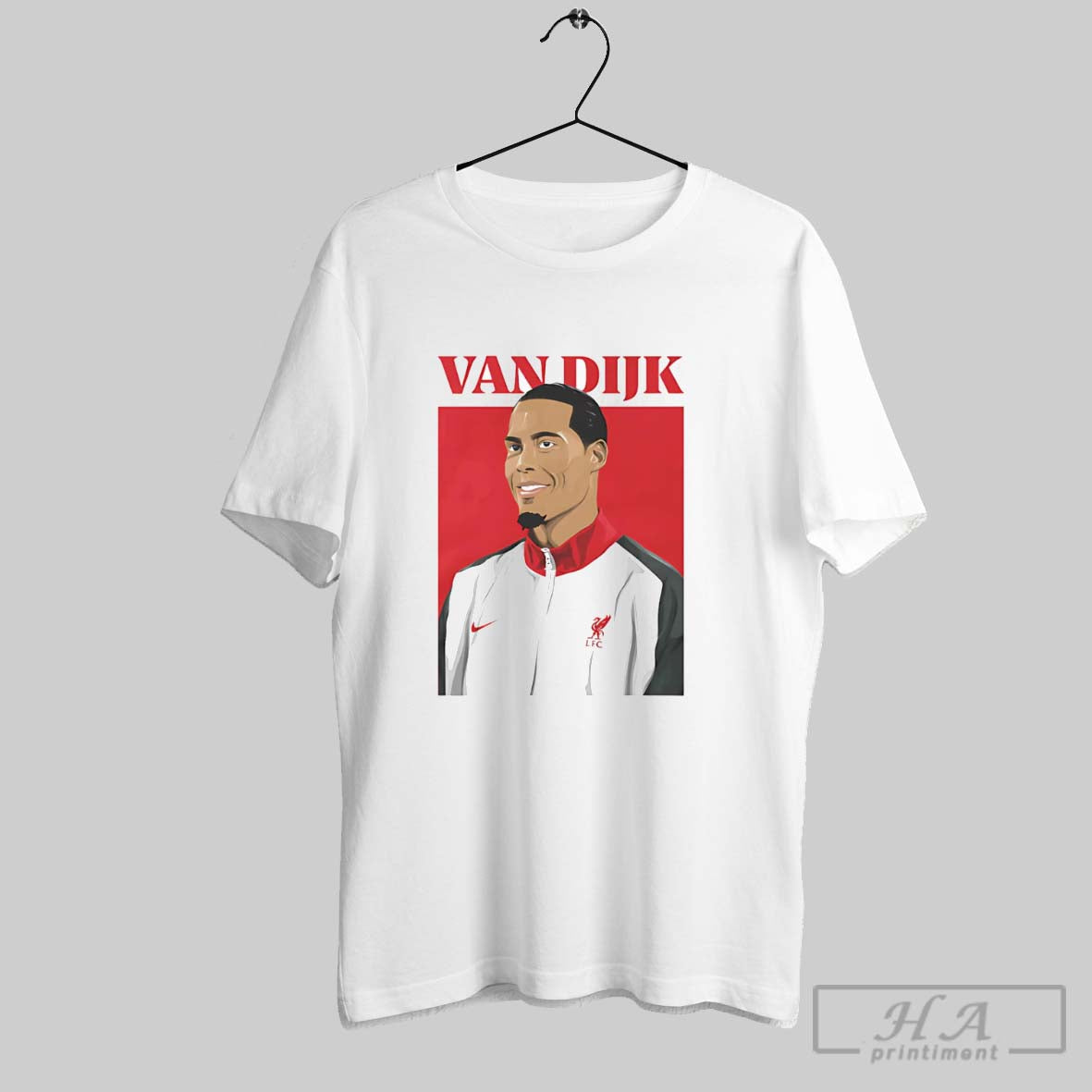 Official Virgil Van Dijk Liverpool Graphic