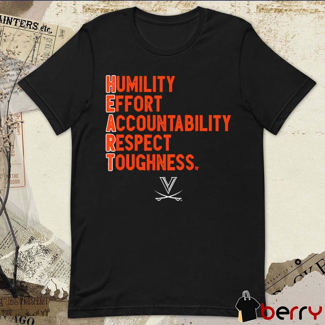 Virginia Cavaliers H.E.A.R.T. 2025 Humility Effort Accountability Respect Toughness t-shirt