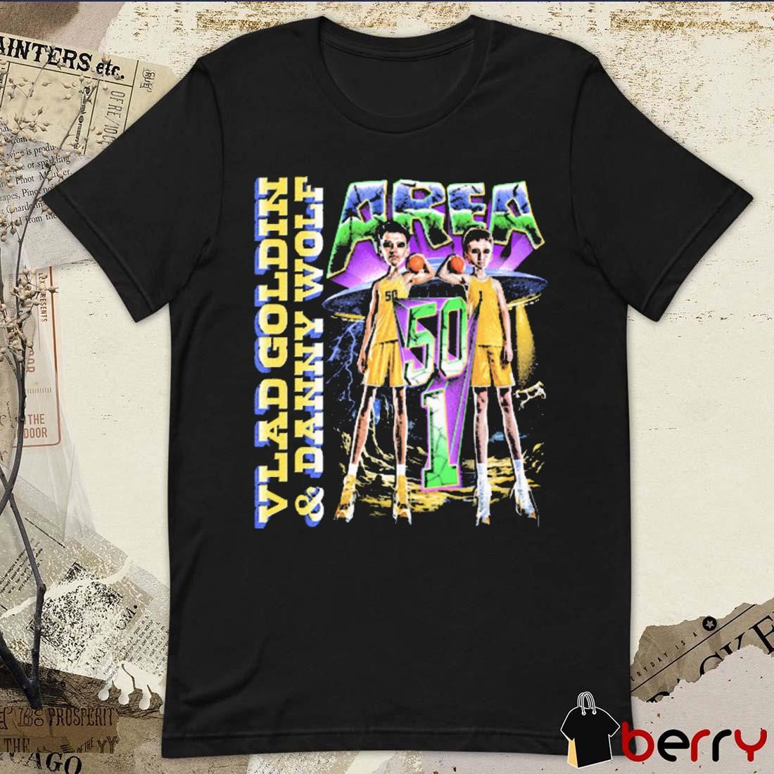 Vlad Goldin And Danny Wolf Area 50-1 Michigan Wolverines Big Ten Conference Alien Painting t-shirt