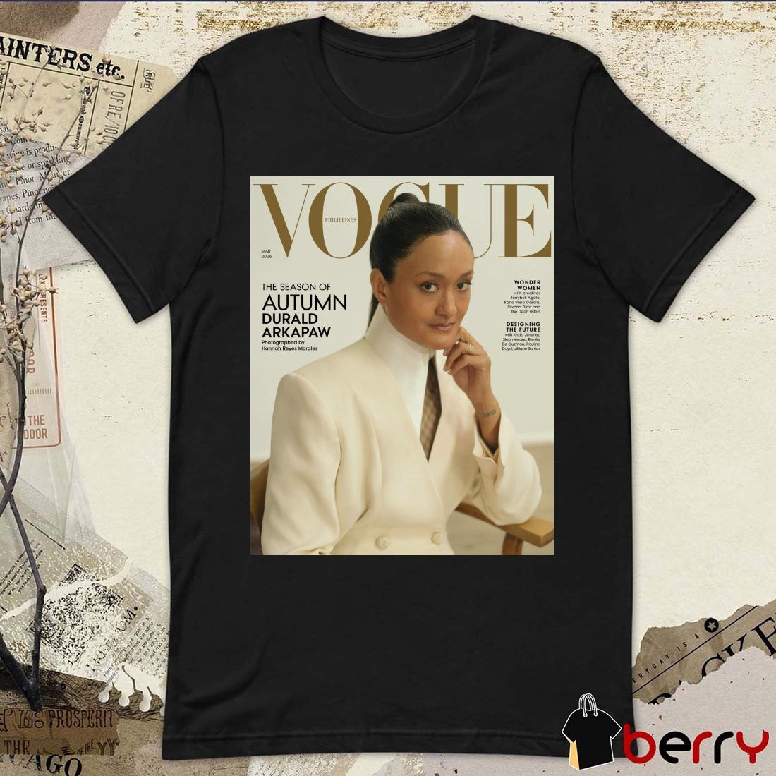 Vogue Philippines The Season Of Autumn Durald Arkapaw March 2026 Poster t-shirt