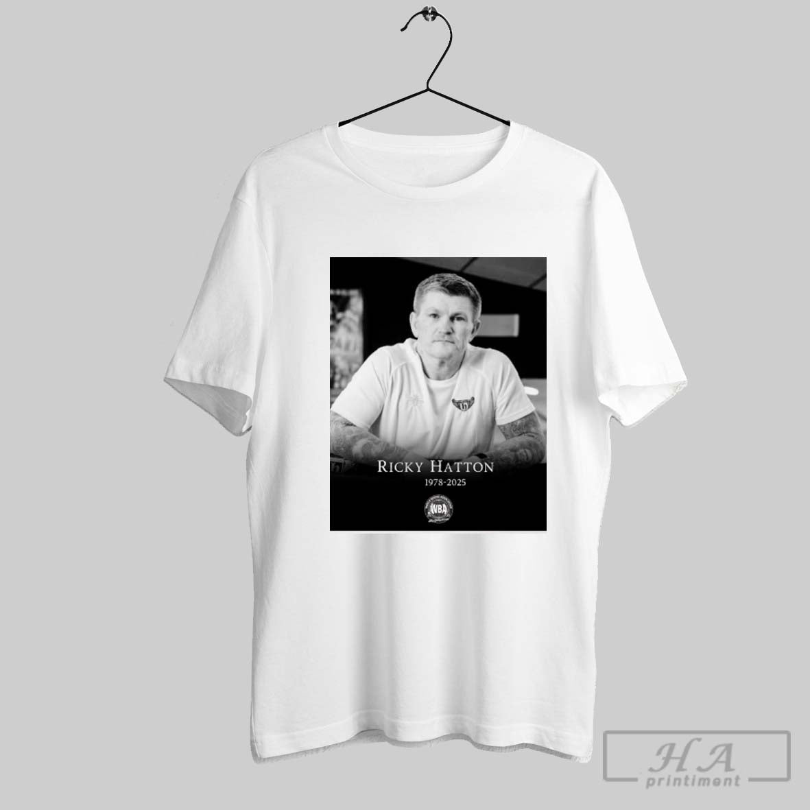 Official Wba Mourns The Passing Of Ricky The Hitman Hatton 1978 2025 Poster