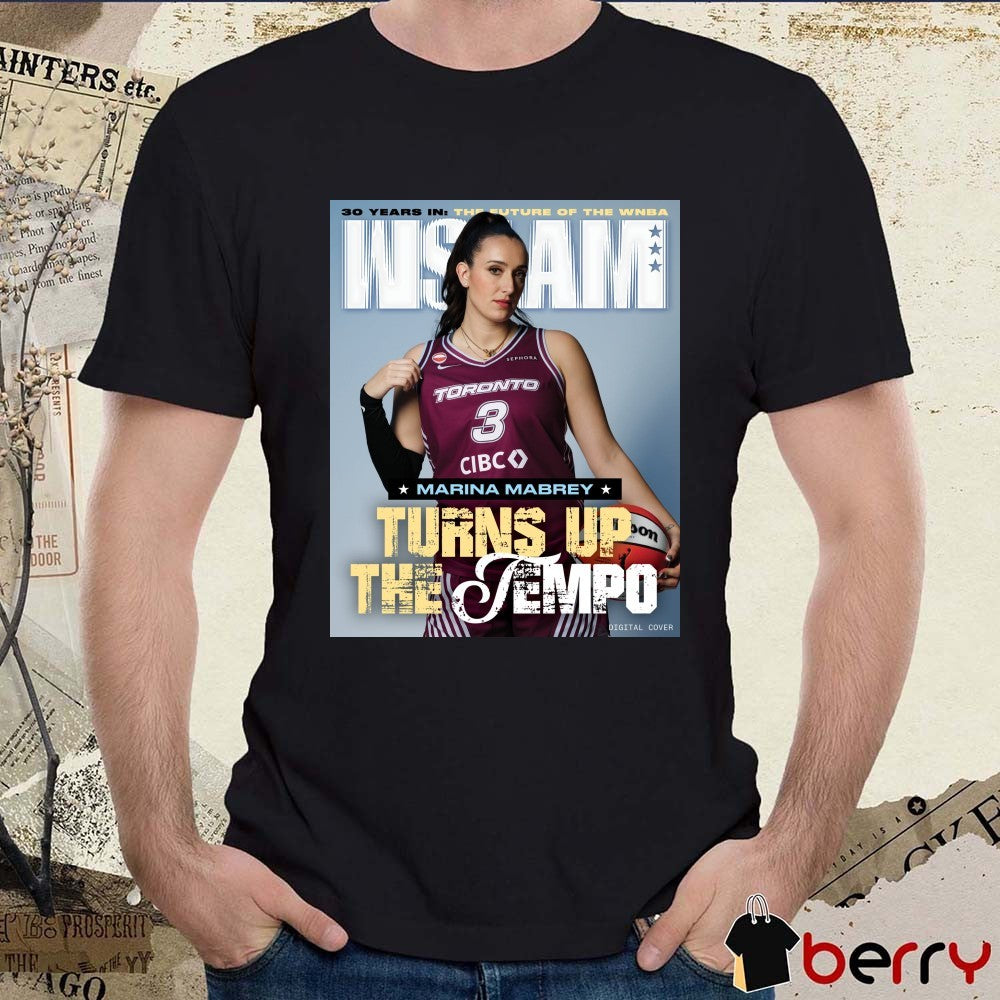 WSLAM 30 Years In The Future Of The WNBA Marina Mabrey Turn Up The Tempo Toronto Tempo Poster t-shirt