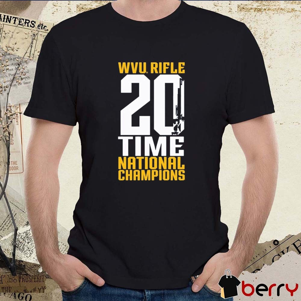 WVU West Virginia Mountaineers Rifle 20 Time 2025 NCAA National Champions t-shirt