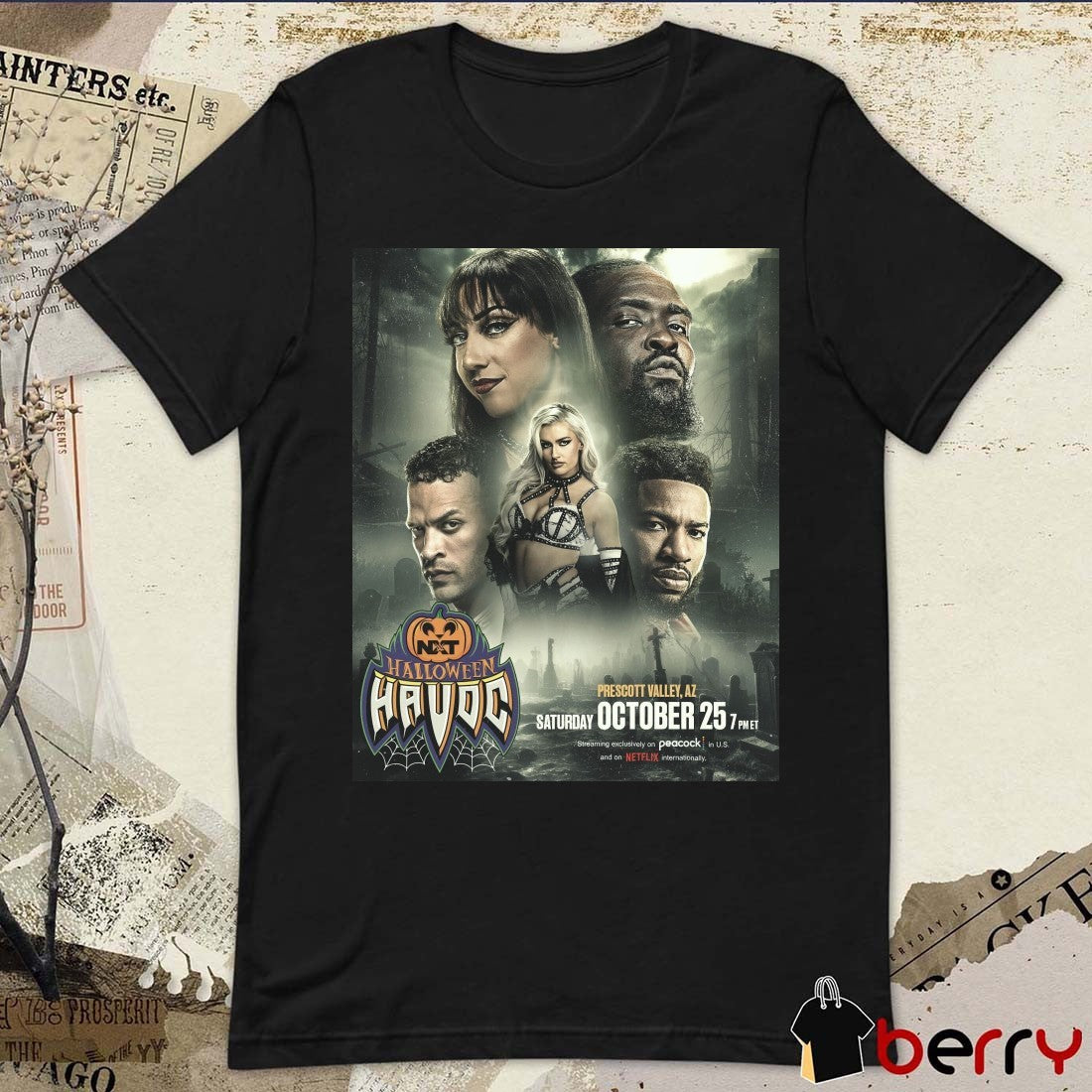 WWENXT Halloween Havoc Prescott Valley, Az Saturday October 25 2025 t-shirt