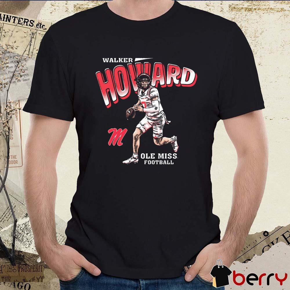 Walker Howard Illustrated Ole Miss Football Painting t-shirt