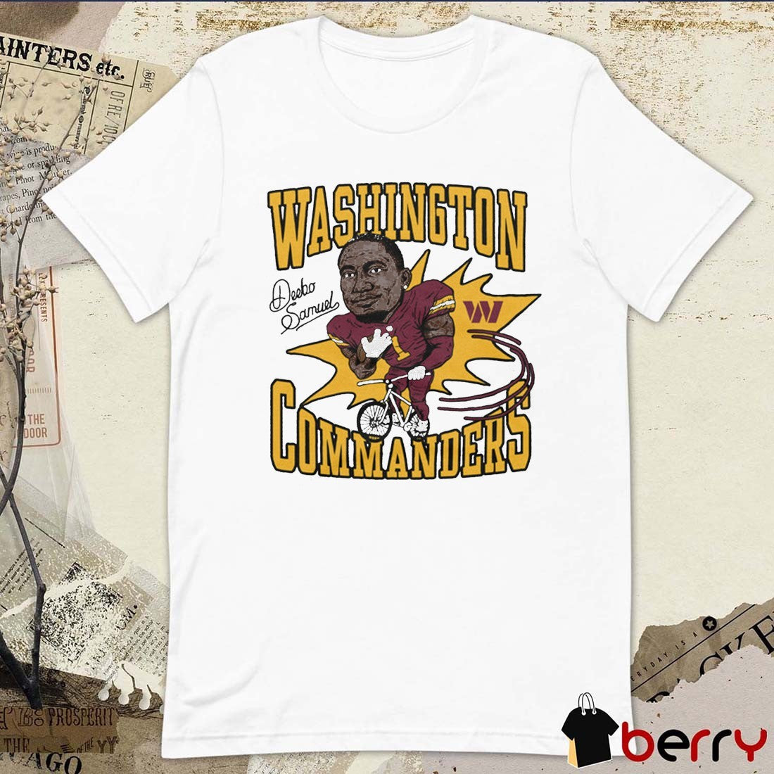 Washington Commanders NFL 2025 Deebo Samuel Caricature Signature t-shirt