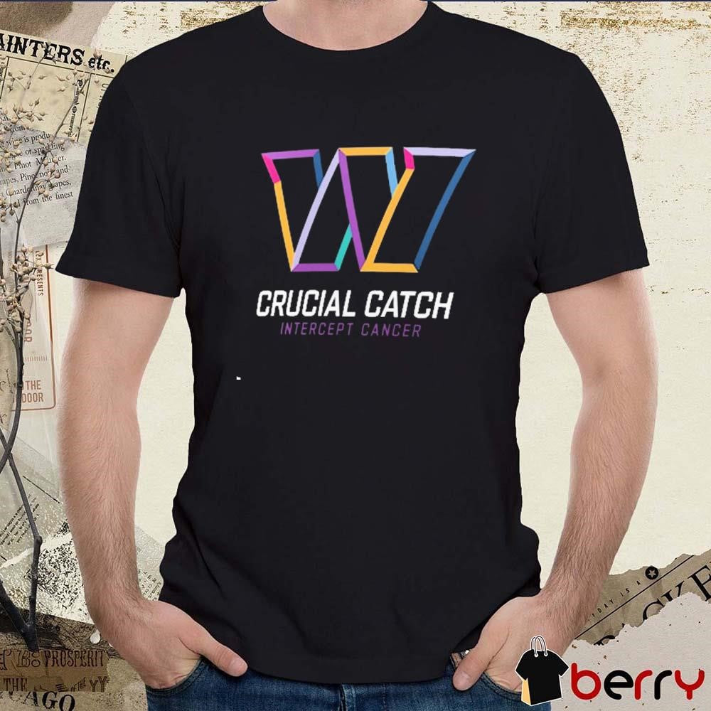 Washington Commanders NFL Crucial Catch Intercept Cancer 2024 t-shirt