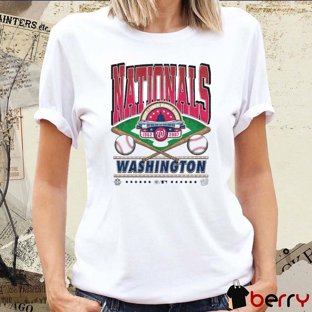 Washington Nationals MLB Straight Shot Robert F. Kennedy Memorial Stadium 1962-2007 Vintage t-shirt