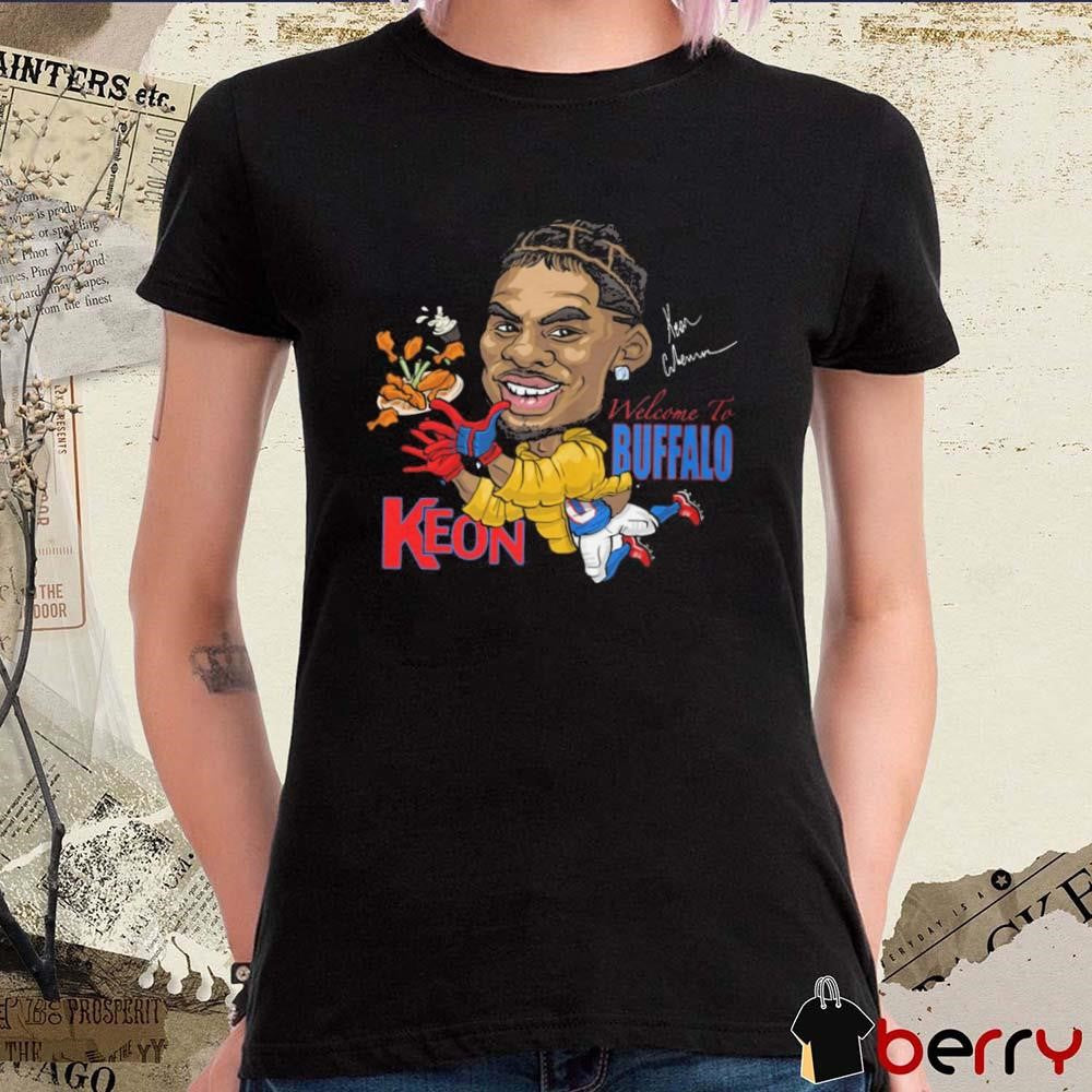 Welcome to Buffalo Bills NFL Keon Coleman Signature Caricature t-shirt