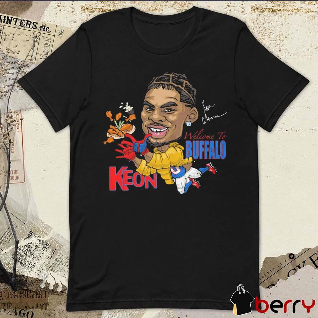 Welcome to Buffalo Bills NFL Keon Coleman Signature Caricature t-shirt