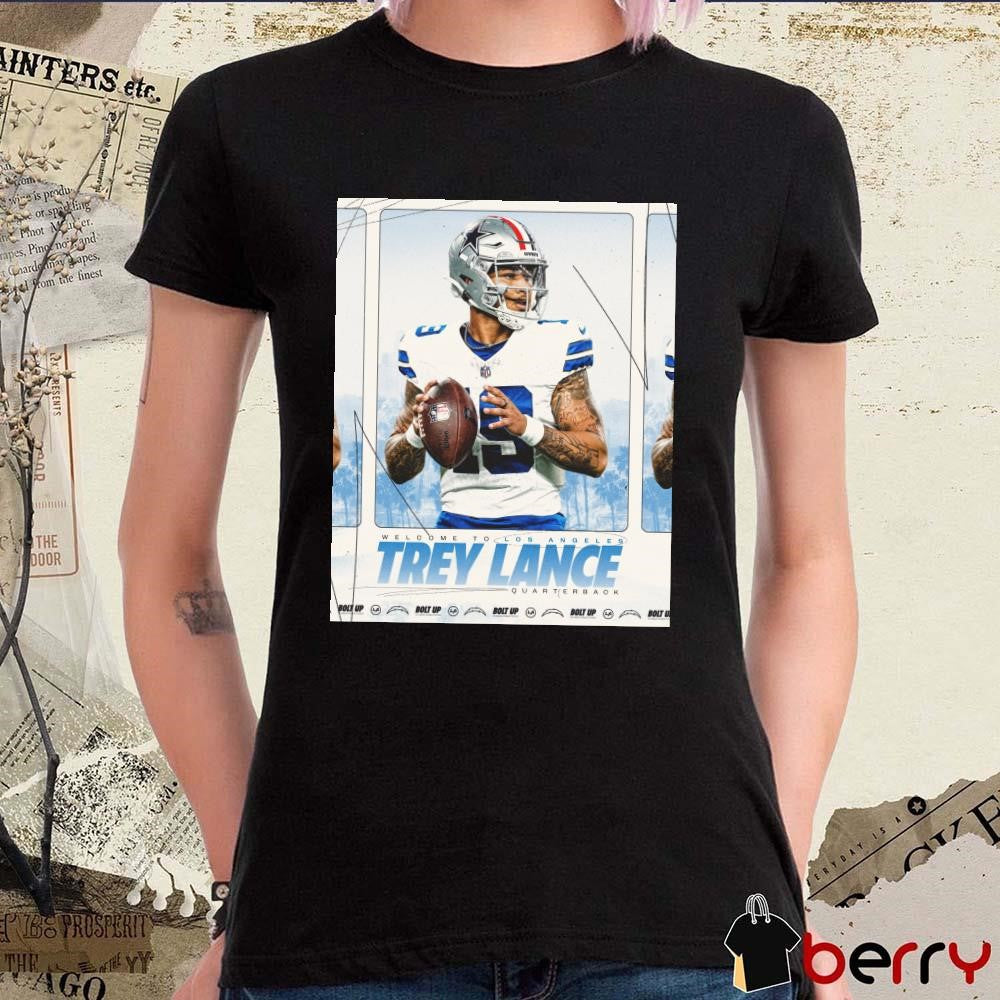 Welcome to the city Quarterback Trey Lance Los Angeles Chargers Football NFL Bolt Up t-shirt