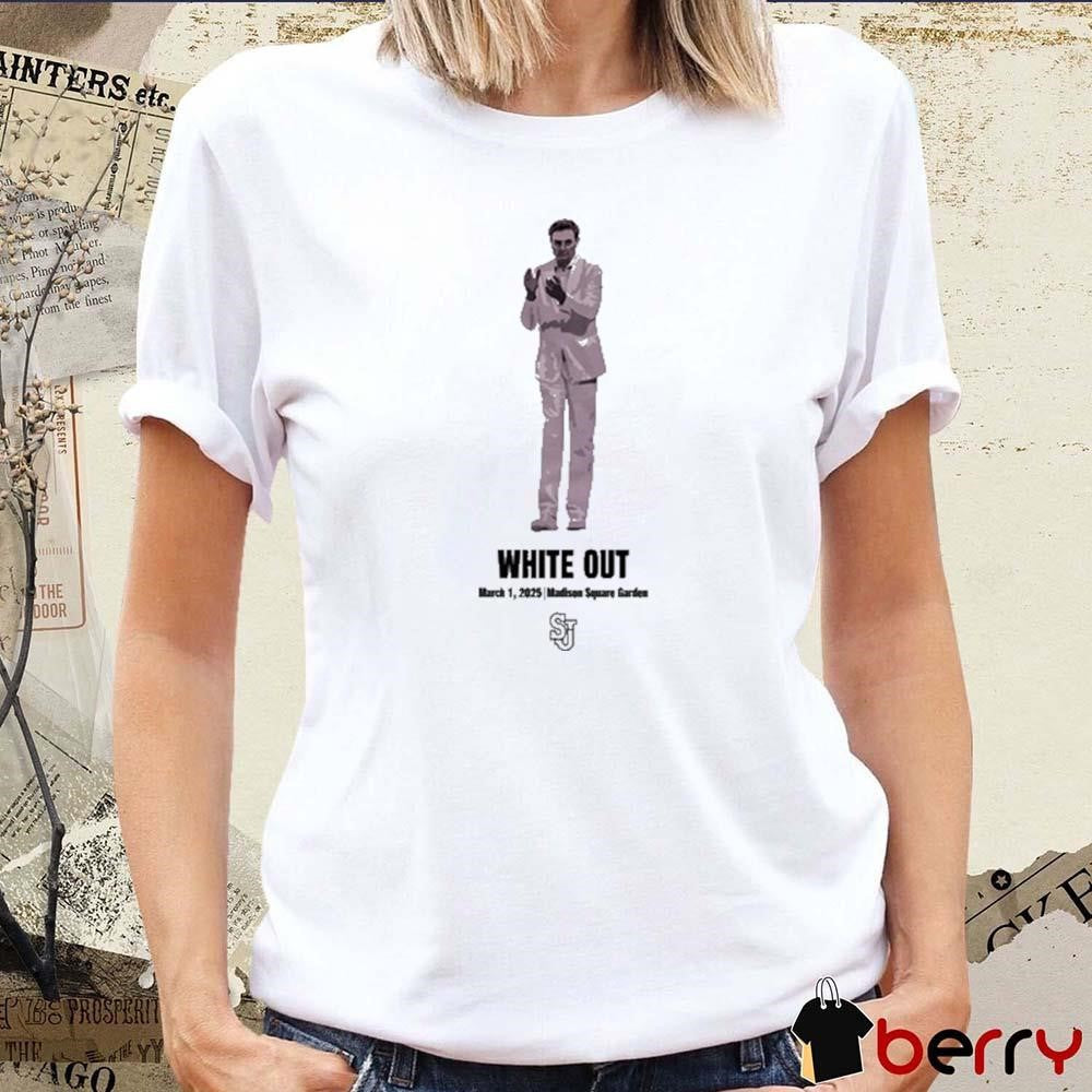 White Out March 1 2025 Madison Square Garden Painting t-shirt