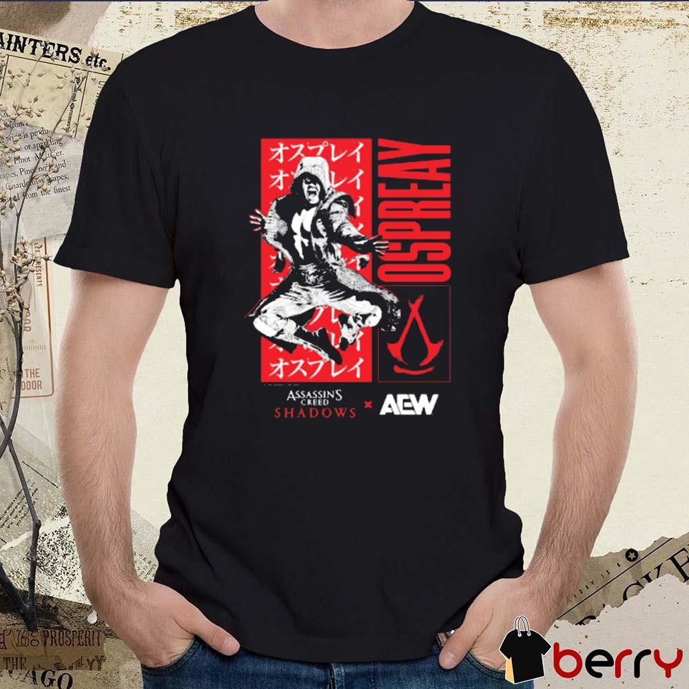 Will Ospreay Aerial Assassin – Assassin’s Creed Shadows x AEW t-shirt