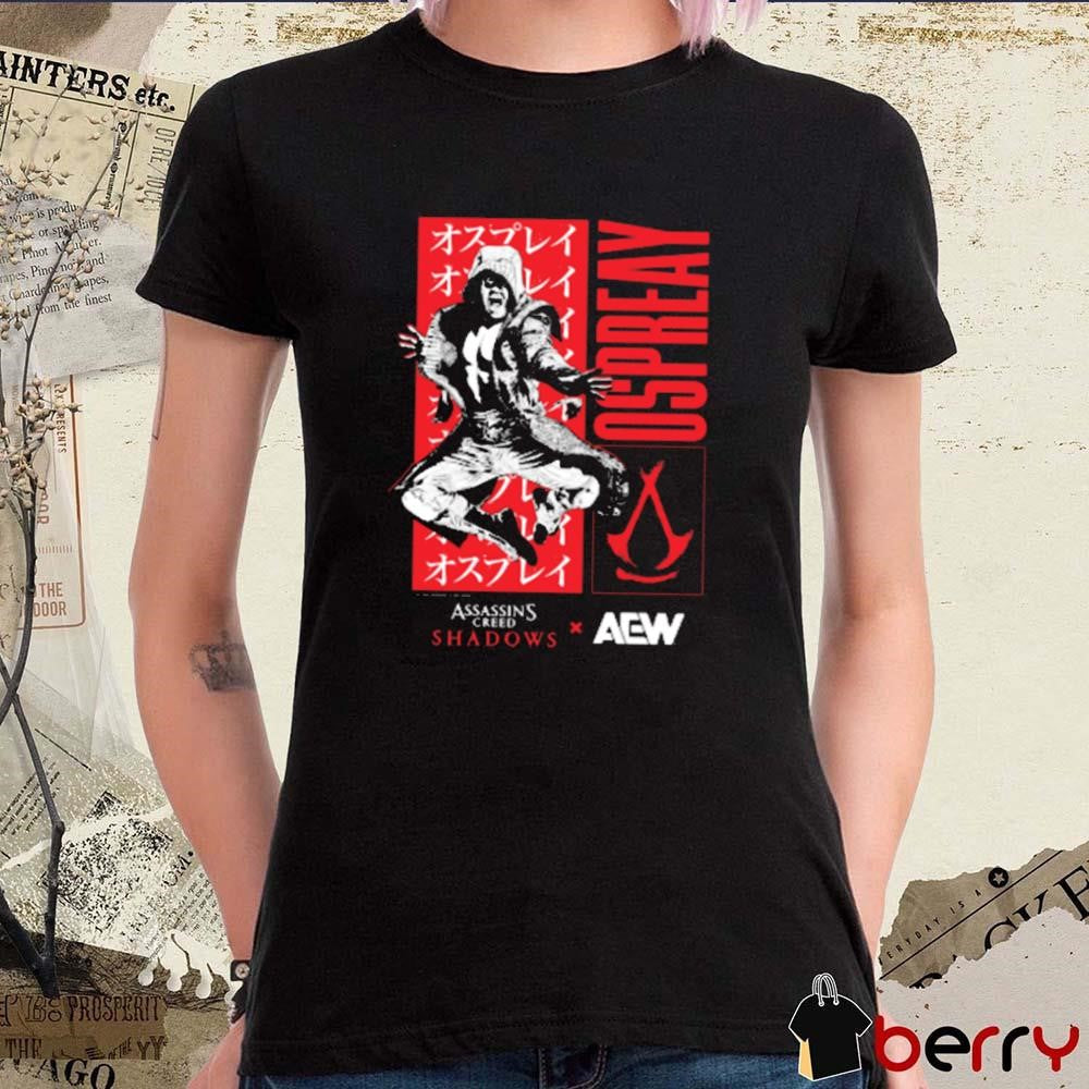 Will Ospreay Aerial Assassin – Assassin’s Creed Shadows x AEW t-shirt