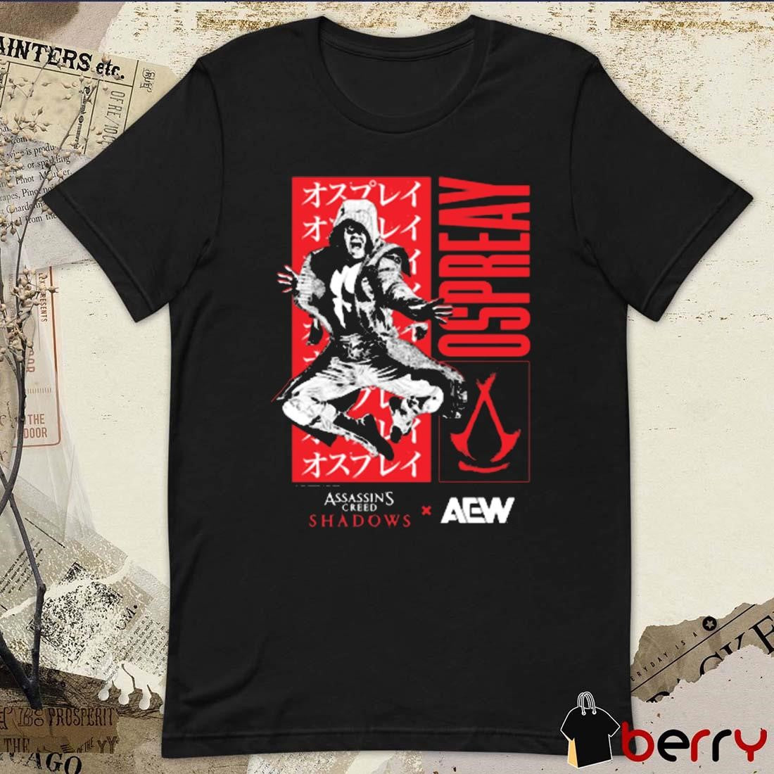 Will Ospreay Aerial Assassin – Assassin’s Creed Shadows x AEW t-shirt