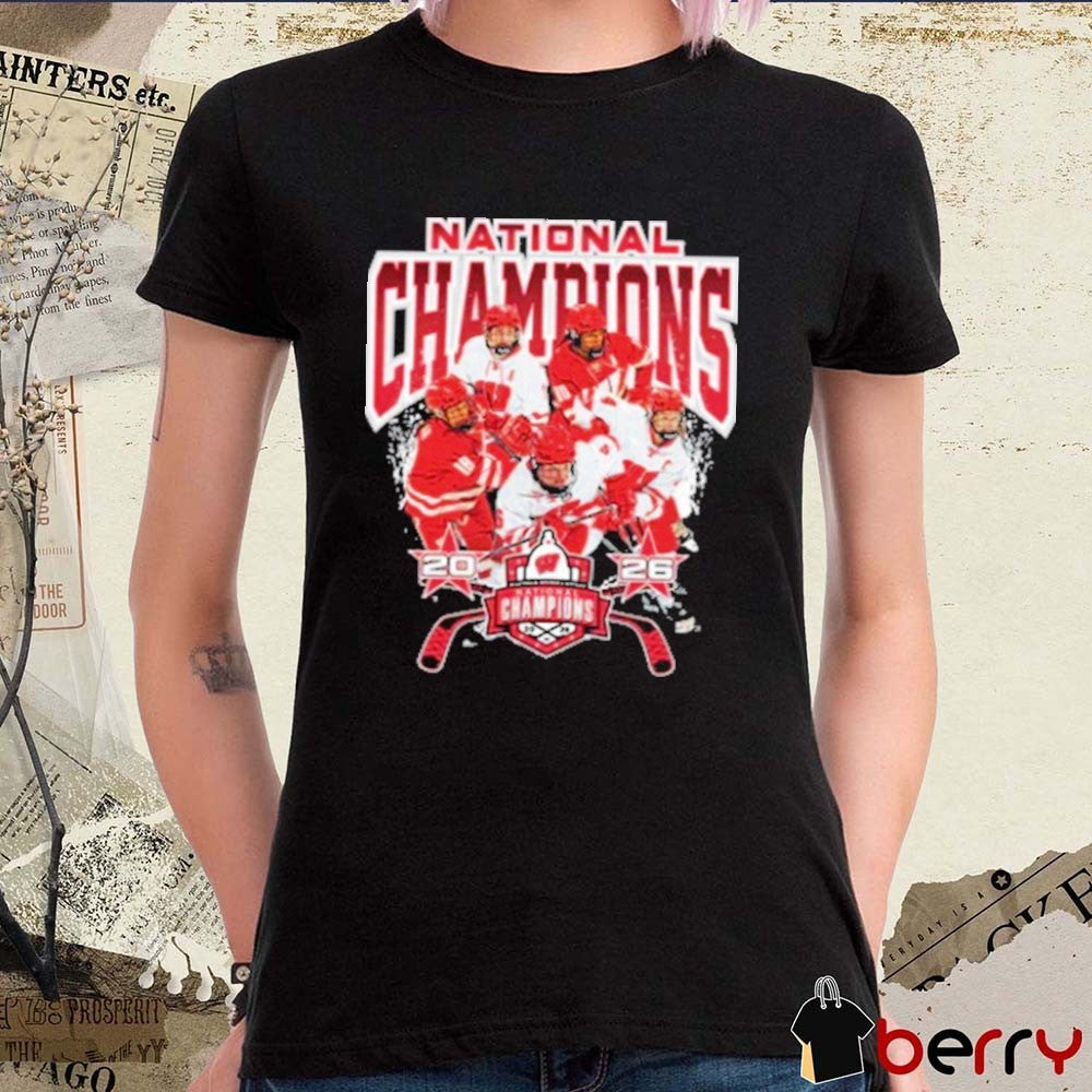 Wisconsin Badgers 2026 NCAA Frozen Four Ice Hockey National Champions Players Teams t-shirt