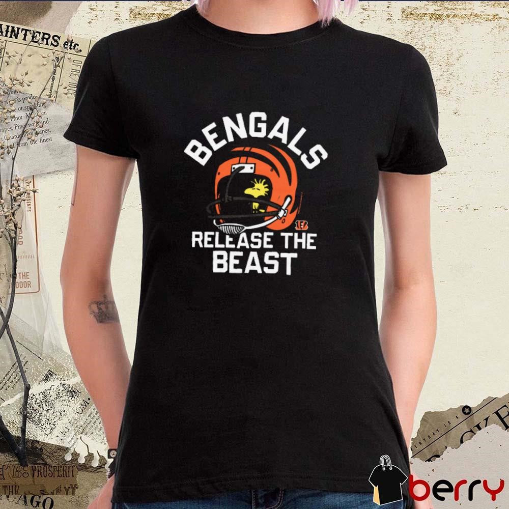 Woodstock Peanuts x Cincinnati Bengals Release The Beast t-shirt