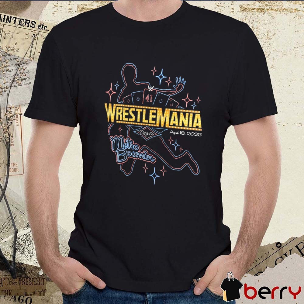WrestleMania 41 Las Vegas Metro Boomin April 18 2025 After Dark WWE t-shirt