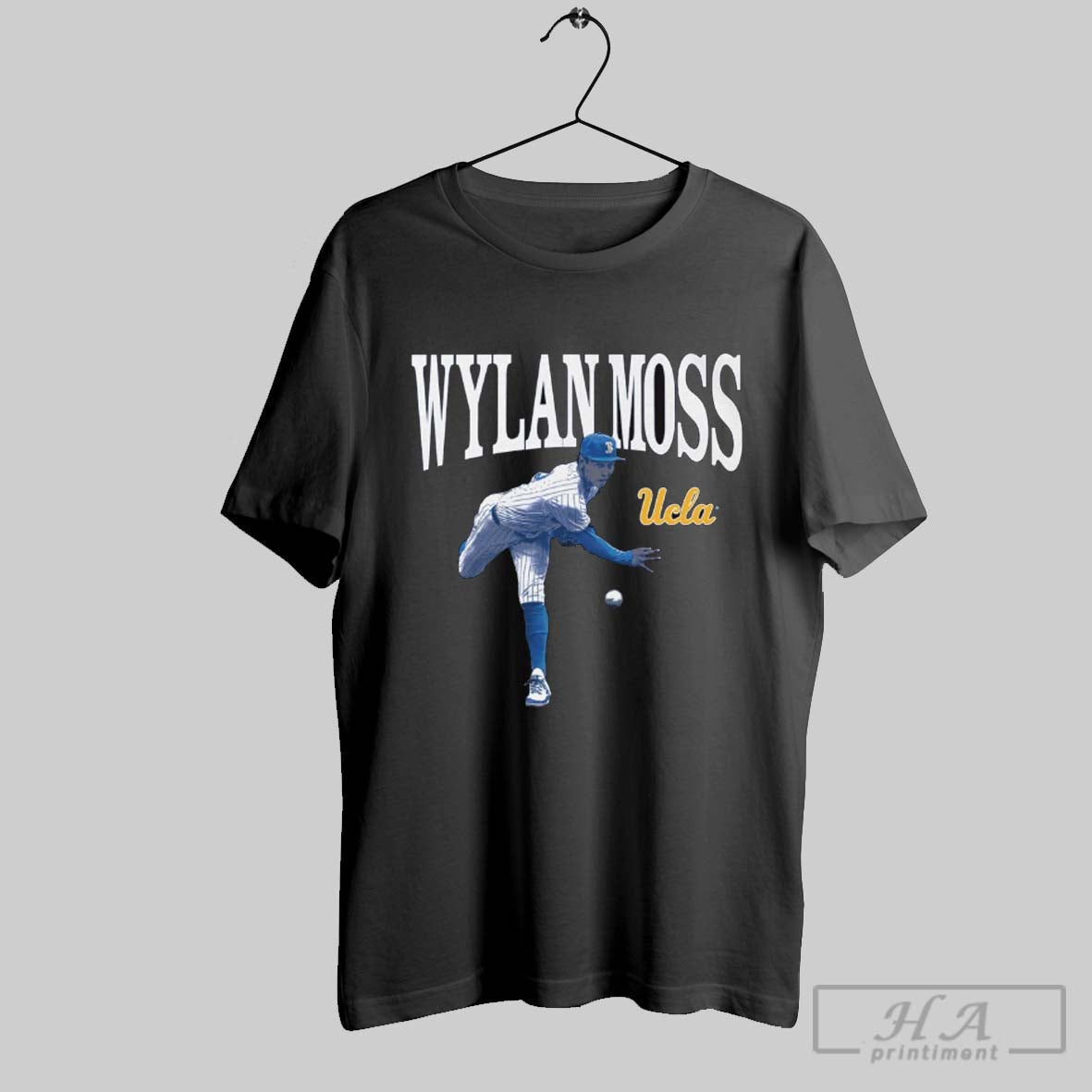 Official Wylan Moss Illustrated Ucla Bruins Baseball Ncaa Big Ten Conference 2025
