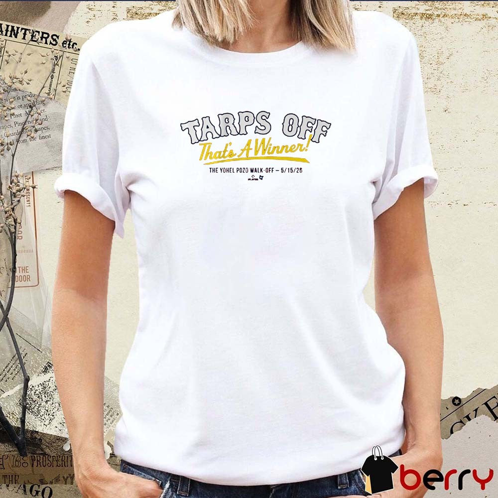 Yohel Pozo The Tarps Off That’s A Winner The Yohel Pozo Walk-Off St. Louis Cardinals MLB t-shirt