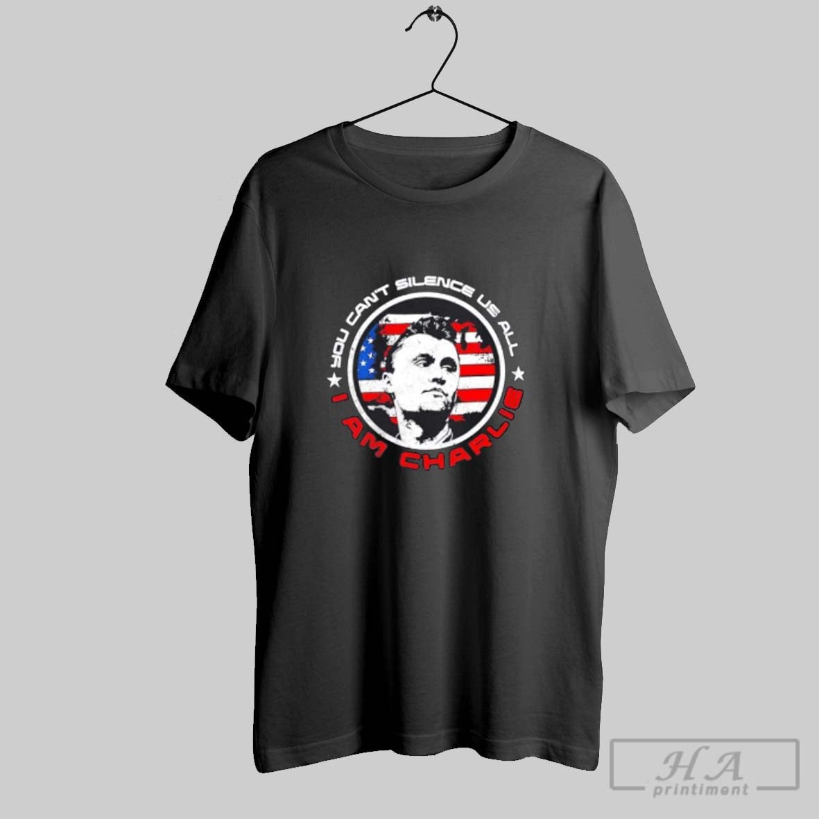 Official You Cant Silence Us All I Am Charlie Kirk Freedom American Flag
