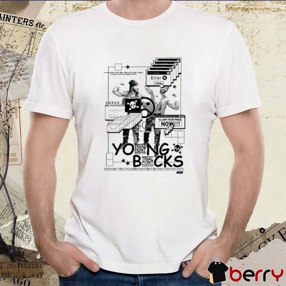 Young Bucks I Am Not Good With Computers Clash Your Prize Now AEW 2025 t-shirt