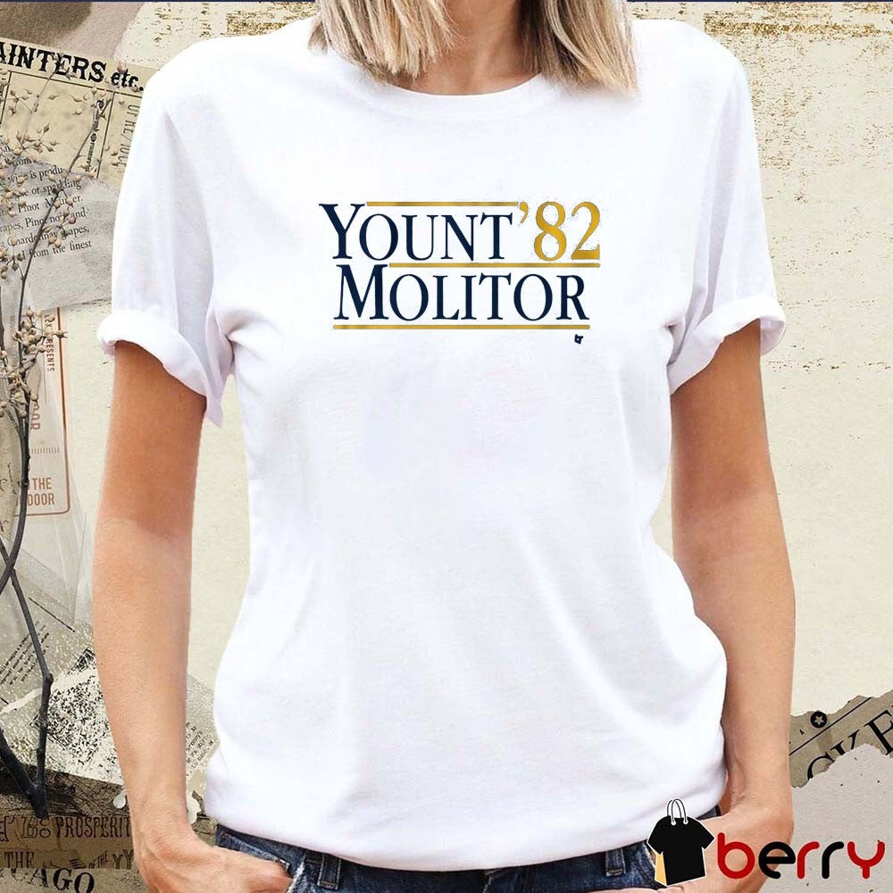 Yount-Molitor ’82 Robin Yount and Paul Molitor Milwaukee Brewers MLB t-shirt