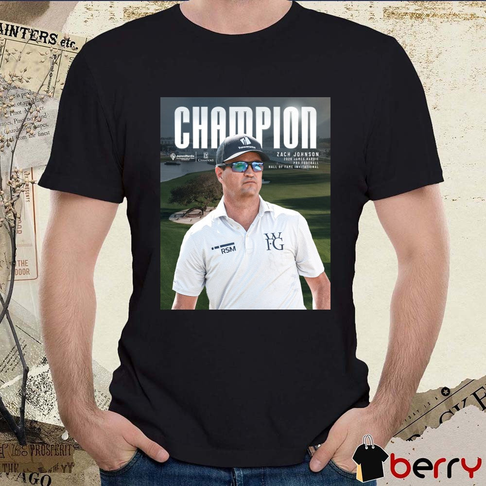 Zach Johnson James Hardie Pro Football Hall of Fame Invitational Champions PGA Tour Poster t-shirt