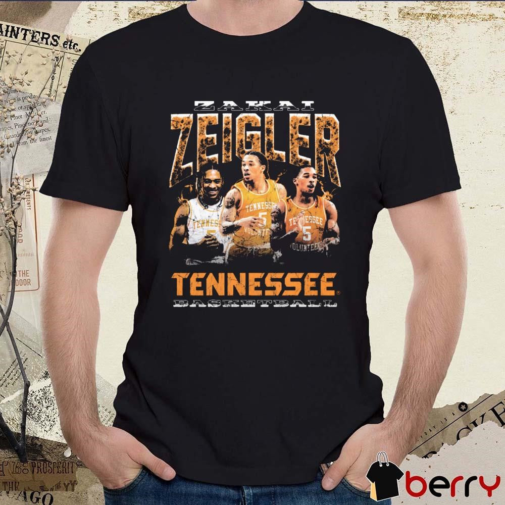 Zakai Zeigler Tennessee Volunteers Basketball 90s Graphic t-shirt