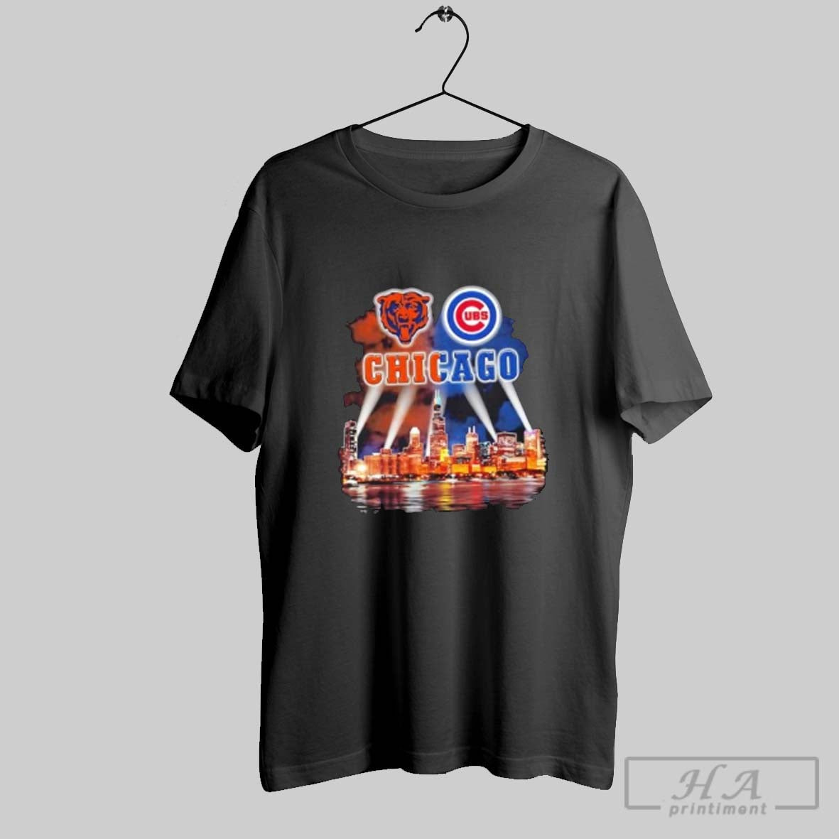 Official Bvnncmex Chicago Sports Bears X Cubs City Skyline