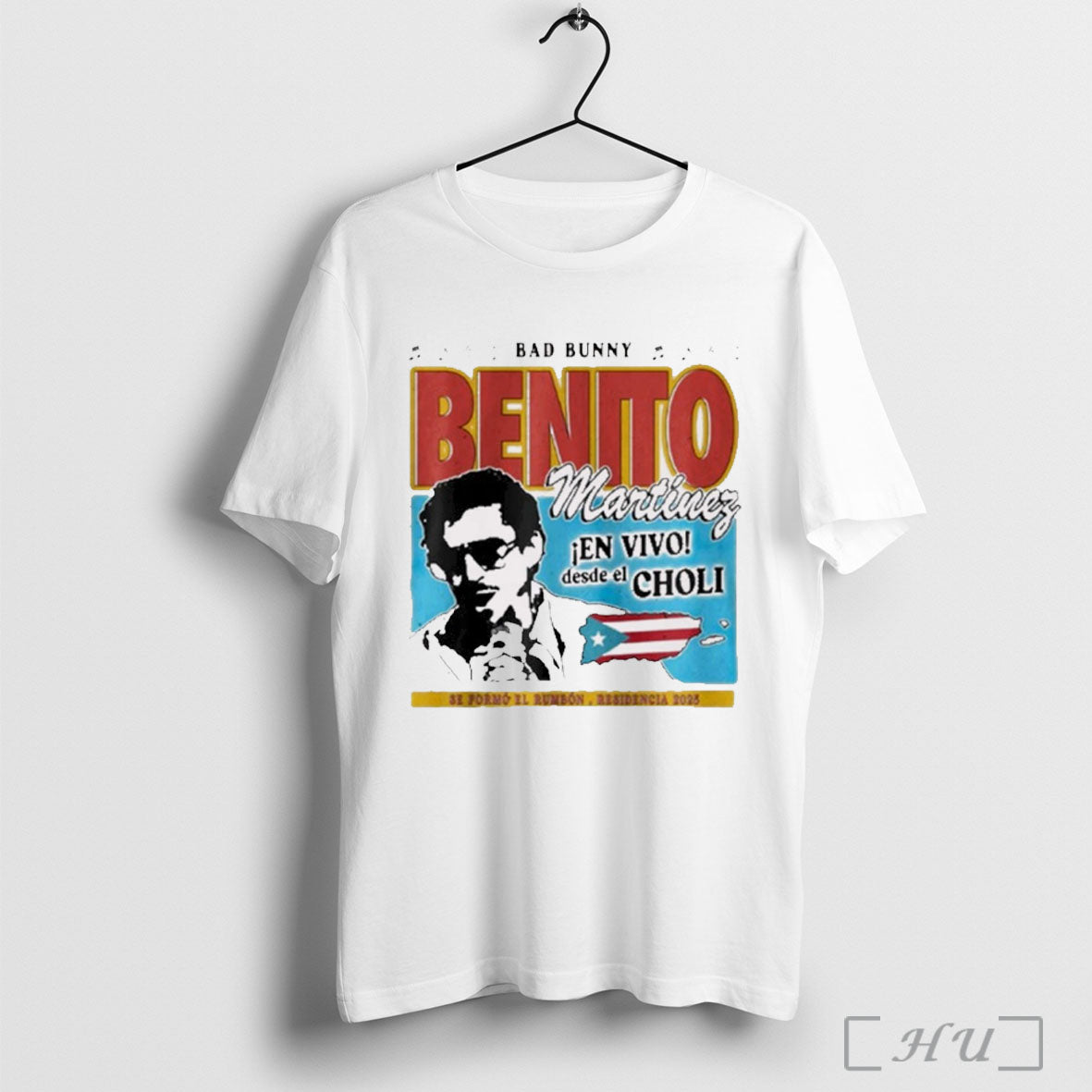 Officials 2025 Benito Antonio Bad Bunny Salsa Off Live From El Choli T Shirt