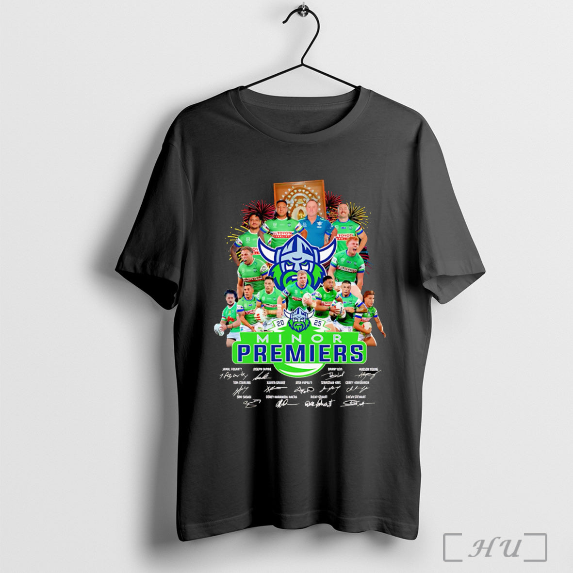 Officials 2025 Minor Premiers Canberra Raiders Signature T Shirt