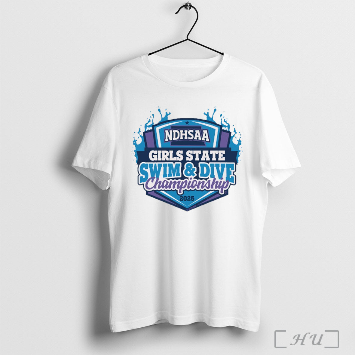 Officials 2025 Ndhsaa Girls Swimming Diving State Meet Qualifiers Performance 2025 Logo T Shirt