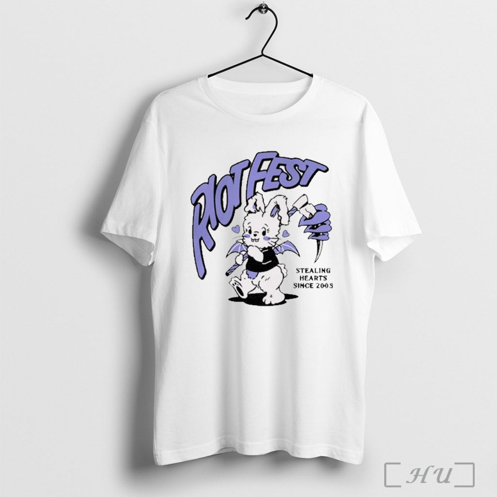 Officials 2025 Riot Fest Stealing Hearts Since 2005 T Shirt