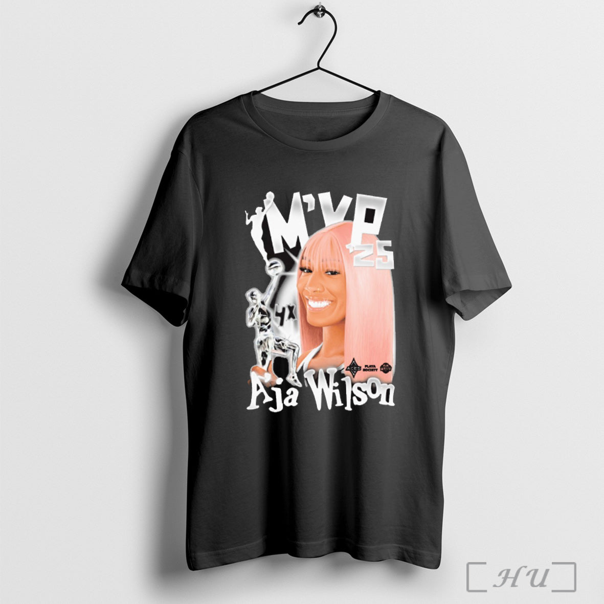 Officials 2025 Wnba Mvp 4x Las Vegas Aces Aja Wilson Playa Society Graphic
