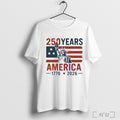 Officials 250 Years Strong Usa Happy 250th Birthday Usa T Shirt