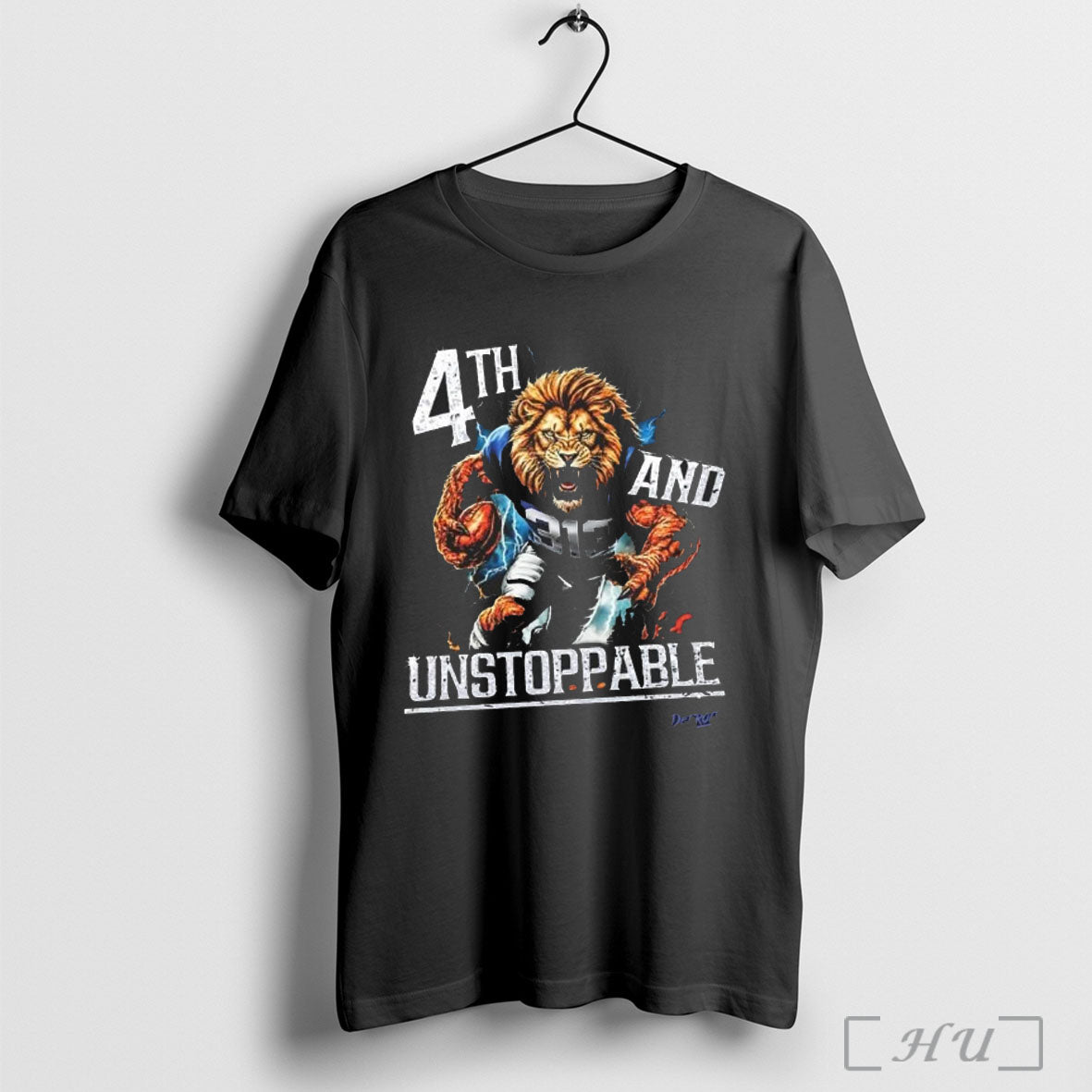 Officials 4th And Unstoppable Detroit Football T Shirt