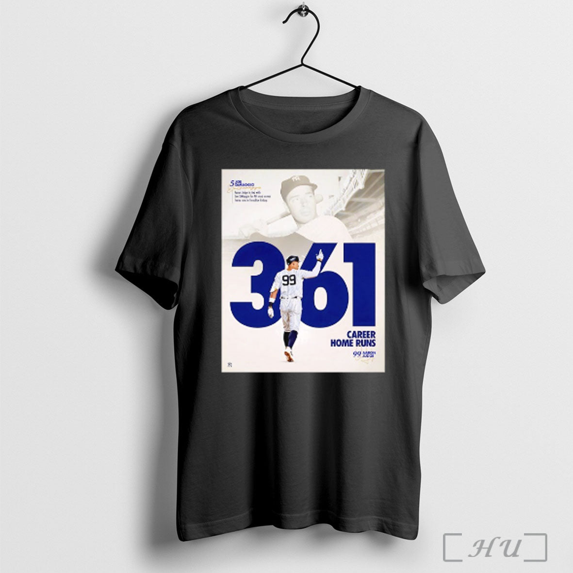 Officials Aaron Judge Legendary Company For The Captain 361 Career Home Runs T Shirt