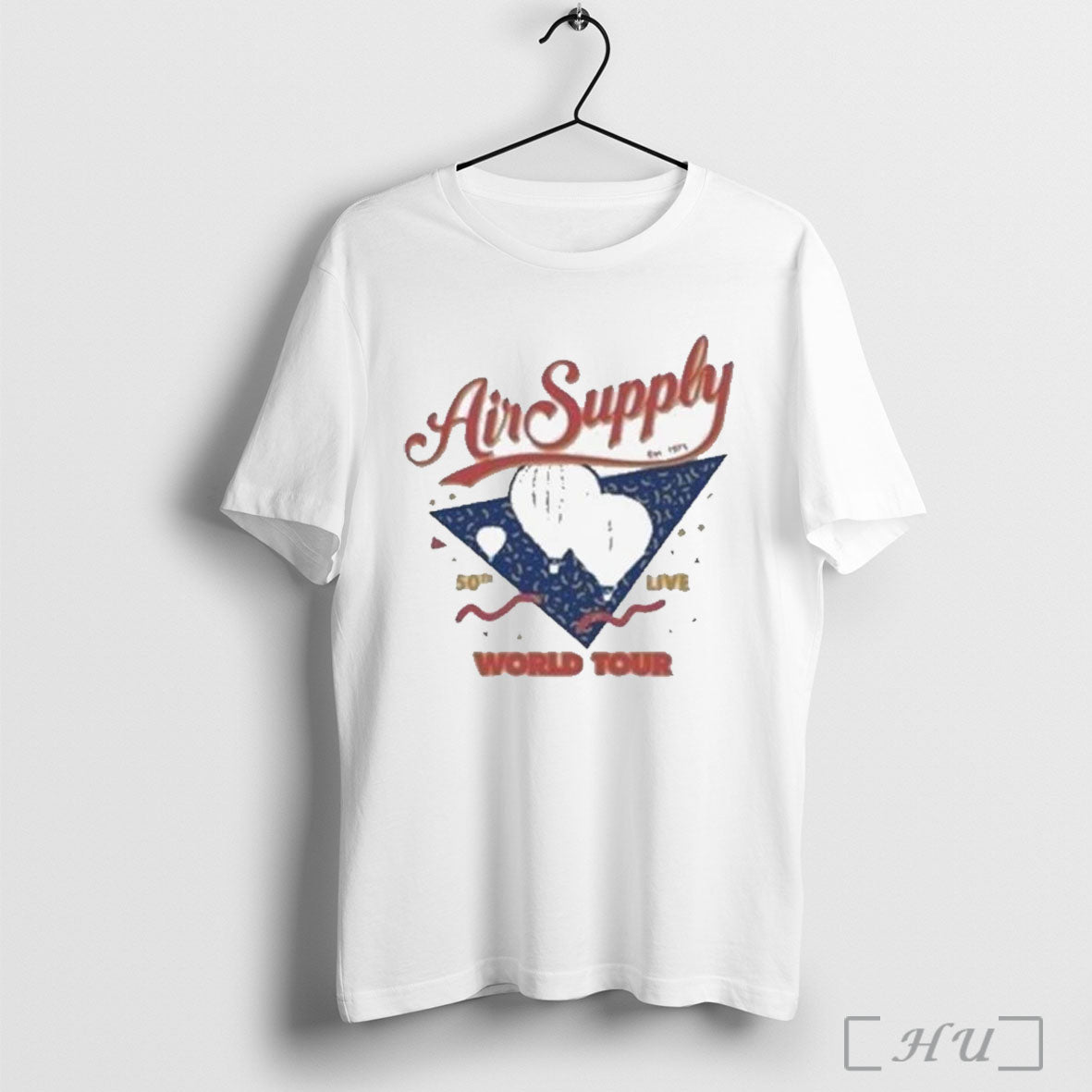 Officials Air Supply 50th Live Music World Tour 2025 Balloon Est 1975 T Shirt