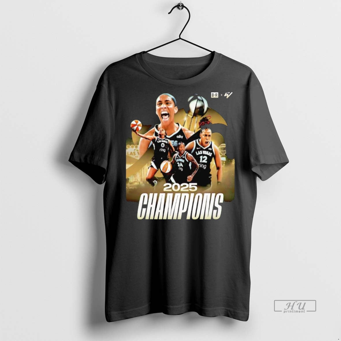 Officials Aja Wilson 2025 Champions Tee Shirt Sweater
