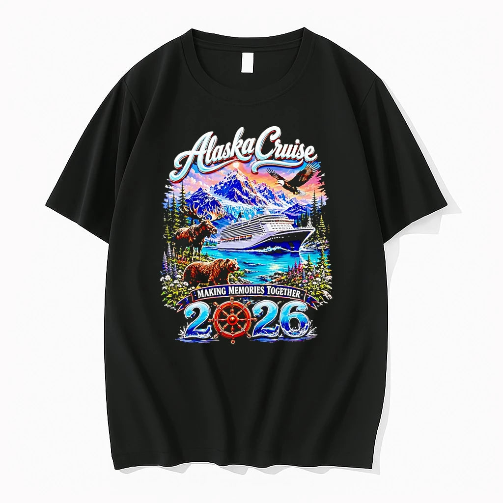 Officials Alaska Cruise Making Memories Together 2026 Moose Bear Eagle Premium T Shirt