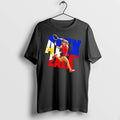 Officials Alex Eala Female Tennis Player Midair Action Shot Philippine Flag Typography Mens