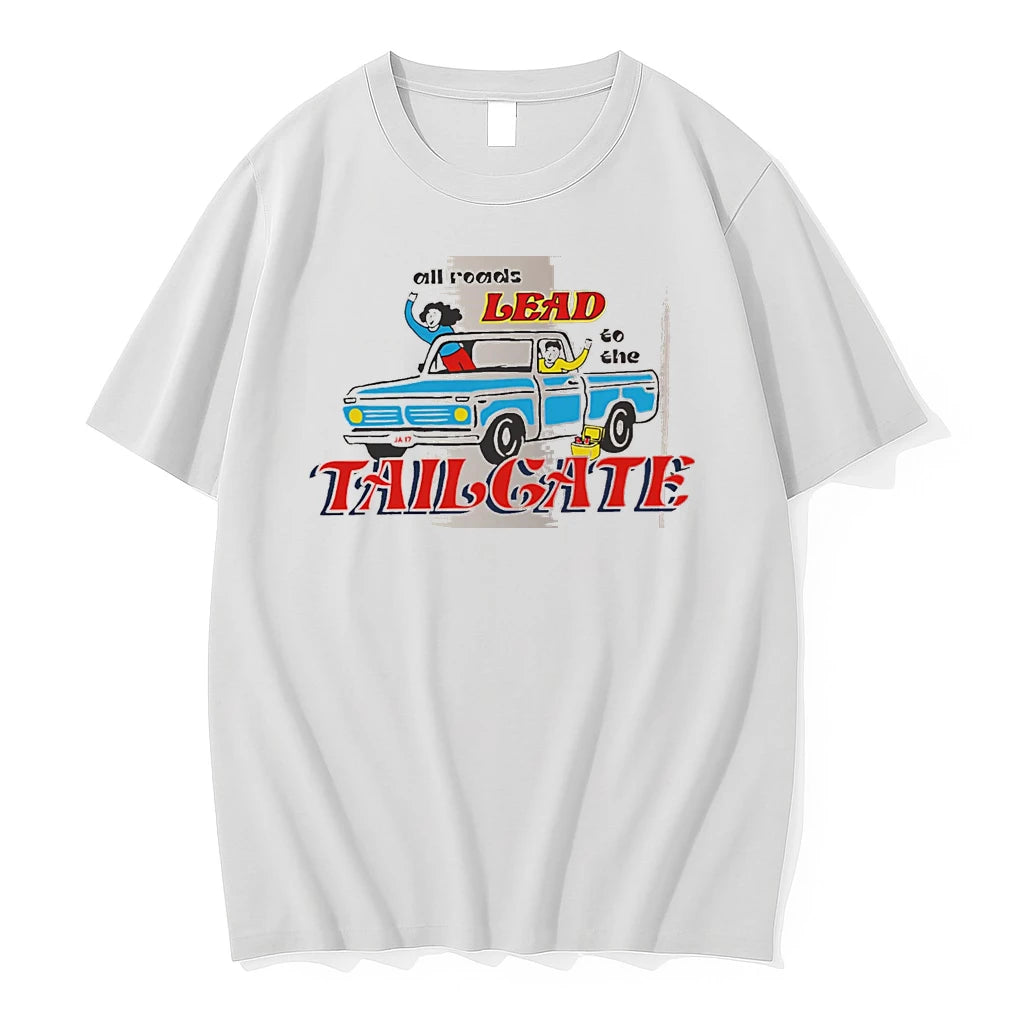 Officials All Roads Lead To The Tailgate Truck White Premium T Shirt