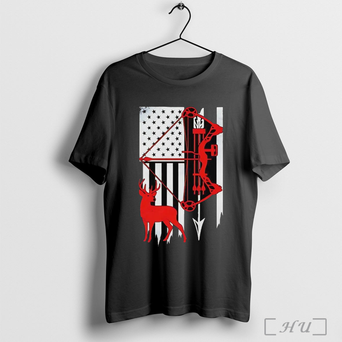 Officials American Flag Deer Hunting And Arrows T Shirt