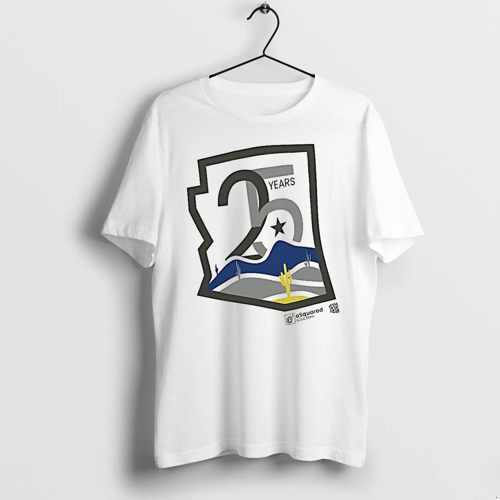 Officials Arizona 25 Years Esquared E2cc Com Desert Mountain Saguaro Cactus State T Shirt Sweater