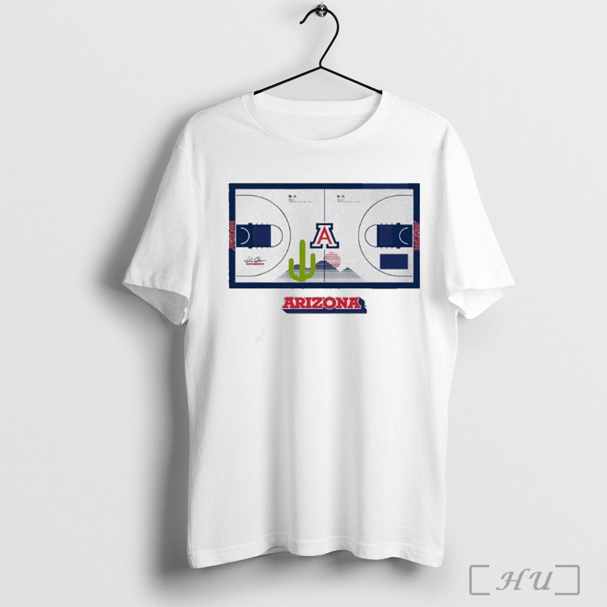 Officials Arizona Basketball Vintage Cactus Court T Shirt